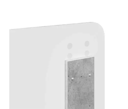 Voodi Raam Peaga Sahtliga Betoonhall 120 X 190 Cm Tehispuit