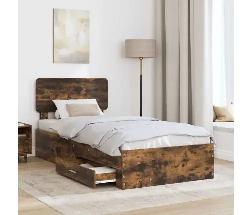 Lovos Rėmas Rūkyta Ąžuolas 100 X 200 Cm Apdirbta Mediena