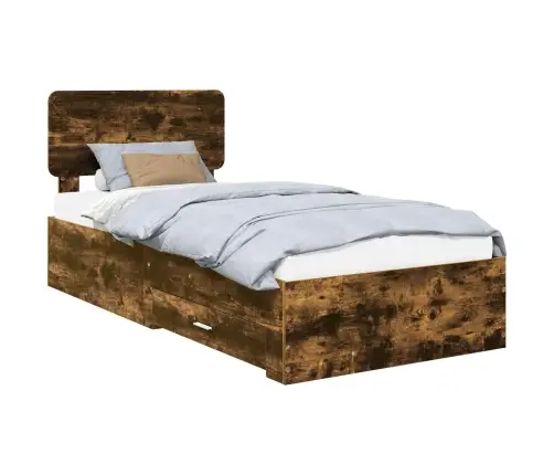 Lovos Rėmas Rūkyta Ąžuolas 90 X 200 Cm Apdirbta Mediena