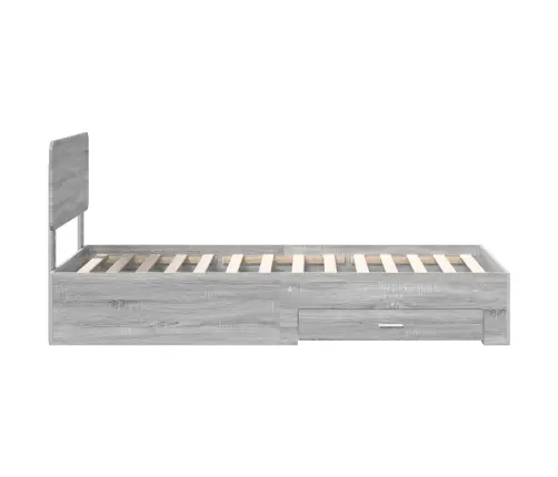 Lovos Rėmas Pilkas Sonoma 75 X 190 Cm Apdirbta Mediena