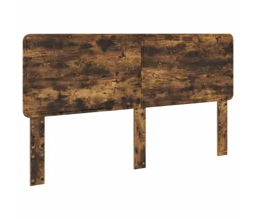 Voodi Raam Peaga Suitsetatud Tamm 200 X 200 Cm Tahke Mänd