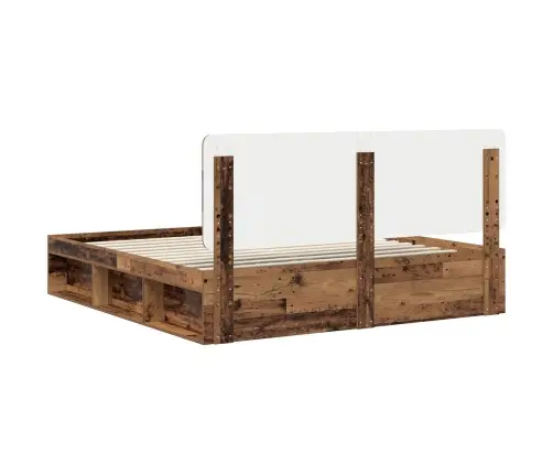 Gultas Rāmis Vecs Koks 200 X 200 Cm Ciets Priedes Koks Vidaxl