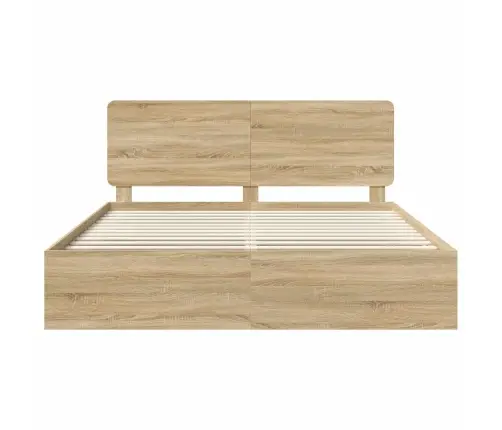 Gultas Rāmis Sonoma 180 X 200 Cm Ciets Priedes Koks Vidaxl