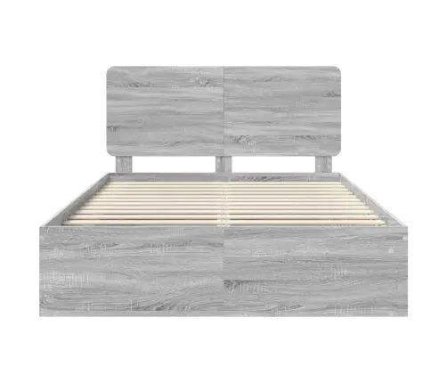 Lovos Rėmas Pilkas Sonoma 160 X 200 Cm Kietos Pušies Mediena