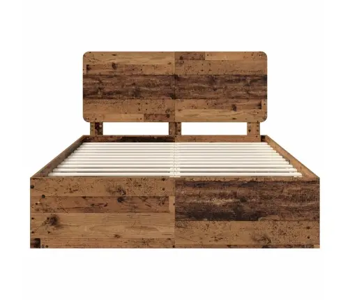 Gultas Rāmis Vecs Koks 160 X 200 Cm Ciets Priedes Koks Vidaxl