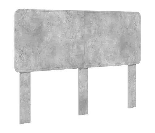 Gultas Rāmis Betona Pelēks 150 X 200 Cm Ciets Priedes Koks Vidaxl