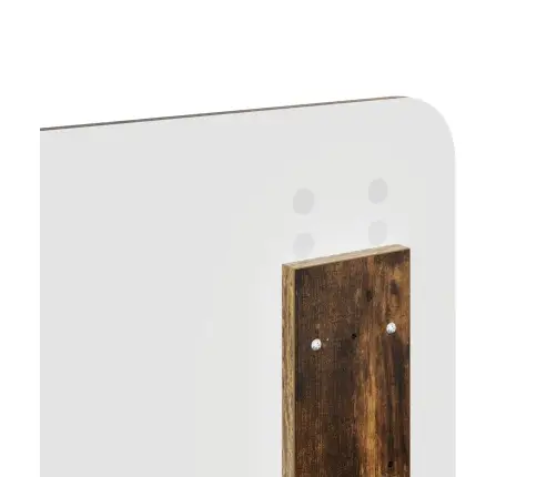 Gultas Rāmis Dūmaka Ozols 150 X 200 Cm Ciets Priedes Koks Vidaxl