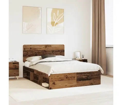 Lovos Rėmas Senas Medis 150 X 200 Cm Kietos Pušies Mediena