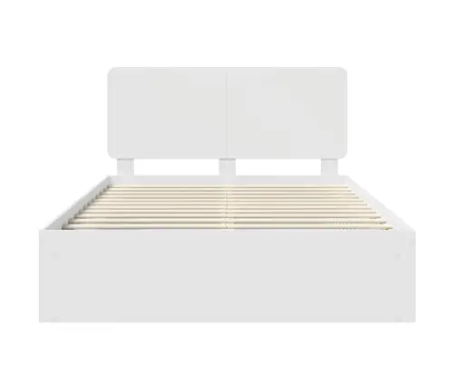 Lovos Rėmas Balta 140 X 200 Cm Kietos Pušies Mediena