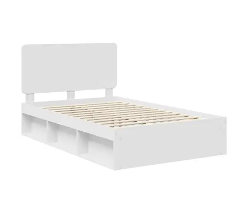 Lovos Rėmas Balta 135 X 190 Cm Kietos Pušies Mediena