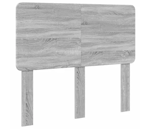 Gultas Rāmis Pelēks Sonoma 135 X 190 Cm Ciets Priedes Koks Vidaxl