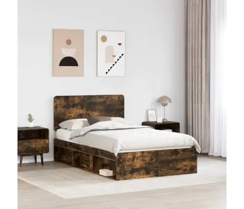 Lovos Rėmas Rūkyta Ąžuolas 120 X 190 Cm Kietos Pušies Mediena