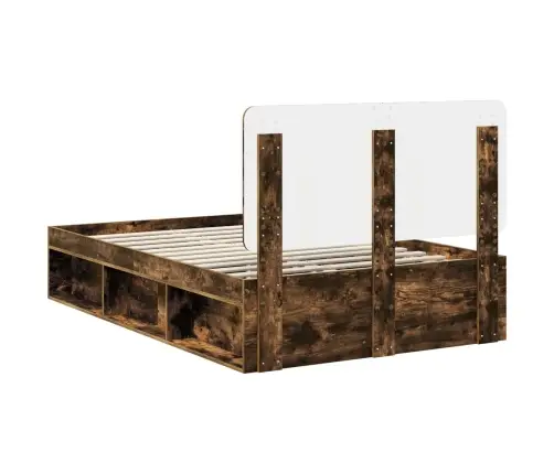 Lovos Rėmas Rūkyta Ąžuolas 120 X 190 Cm Kietos Pušies Mediena