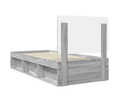 Voodi Raam Peaga Hall Sonoma 100 X 200 Cm Tahke Mänd