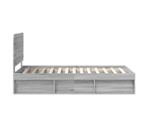 Voodi Raam Peaga Hall Sonoma 100 X 200 Cm Tahke Mänd