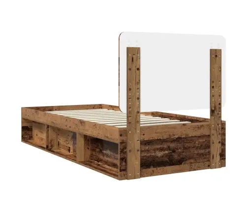 Lovos Rėmas Senas Medis 100 X 200 Cm Kietos Pušies Mediena