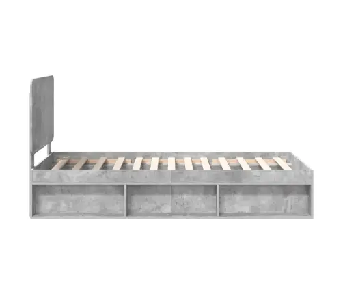 Lovos Rėmas Betoninė 90 X 200 Cm Kietos Pušies Mediena