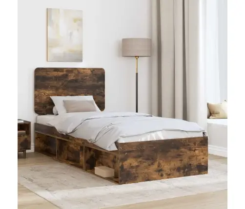 Lovos Rėmas Rūkyta Ąžuolas 90 X 200 Cm Kietos Pušies Mediena