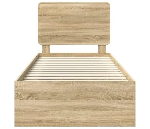 Gultas Rāmis Sonoma 90 X 190 Cm Ciets Priedes Koks Vidaxl