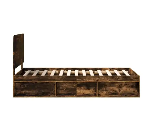 Lovos Rėmas Rūkyta Ąžuolas 90 X 190 Cm Kietos Pušies Mediena