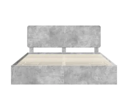 Lovos Rėmas Betono Pilka 200 X 200 Cm Inžinerinė Mediena