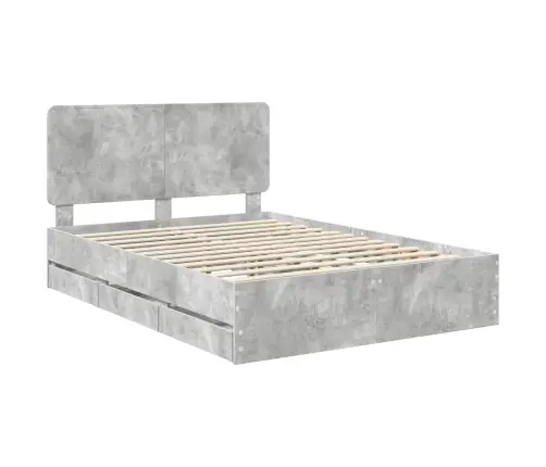 Voodi Raam Sahtliga Peaga Betoonhall 160 X 200 Cm Inseneripuit