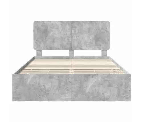 Voodi Raam Sahtliga Peaga Betoonhall 160 X 200 Cm Inseneripuit