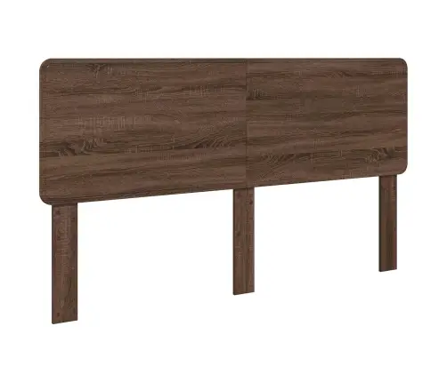 Gultas Rāmis Brūns Ozols 200 X 200 Cm Inženierijas Koks Vidaxl