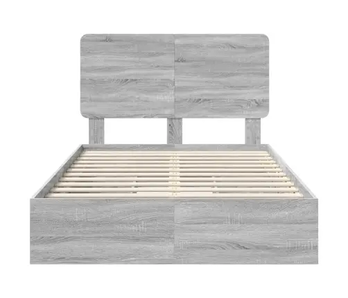 Saugos Lova Pilkas Sonoma 120 X 200 Cm Apdirbta Mediena