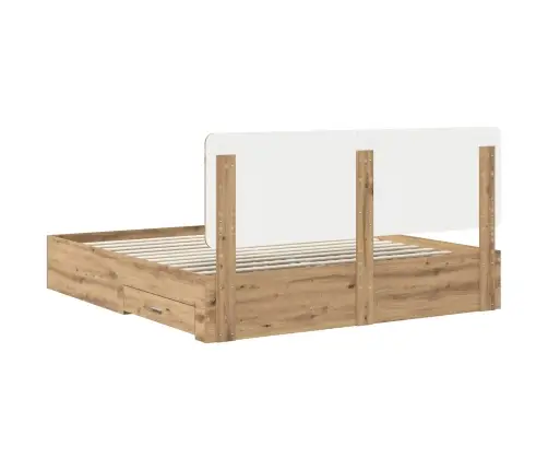 Voodi Raam Peaga Sahtliga Käsitööpuu 180 X 200 Cm Tehispuit