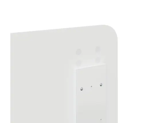 Voodi Raam Peaga Sahtliga Valge 140 X 190 Cm Tehispuit