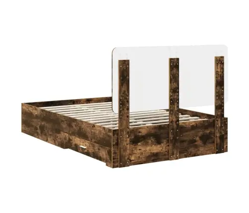 Lovos Rėmas Rūkyta Ąžuolas 135 X 190 Cm Apdirbta Mediena