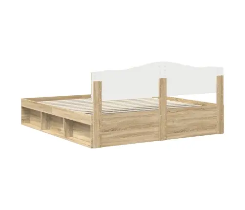 Gultas Rāmis Sonoma 180 X 200 Cm Ciets Priedes Koks Vidaxl