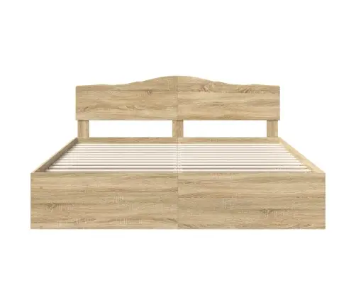 Gultas Rāmis Sonoma 180 X 200 Cm Ciets Priedes Koks Vidaxl