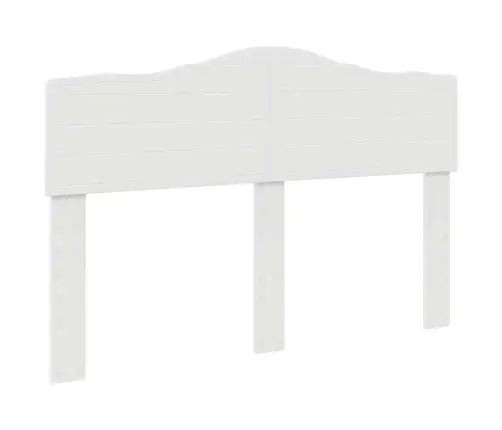 Gultas Rāmis Balts 140 X 190 Cm Ciets Priedes Koks Vidaxl