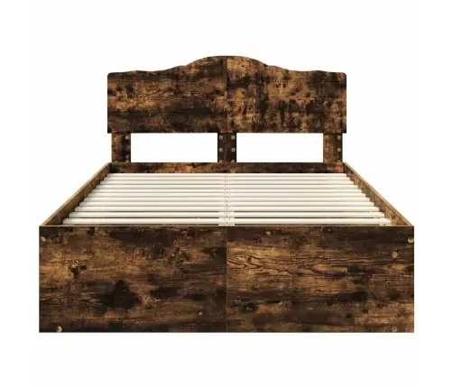 Lovos Rėmas Rūkyta Ąžuolas 135 X 190 Cm Kietos Pušies Mediena