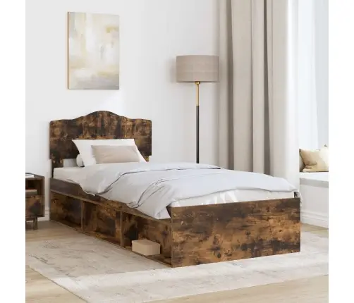 Lovos Rėmas Rūkyta Ąžuolas 75 X 190 Cm Kietos Pušies Mediena