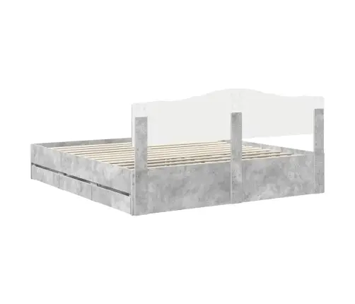 Voodi Raam Sahtliga Peaga Betoonhall 200 X 200 Cm Inseneripuit