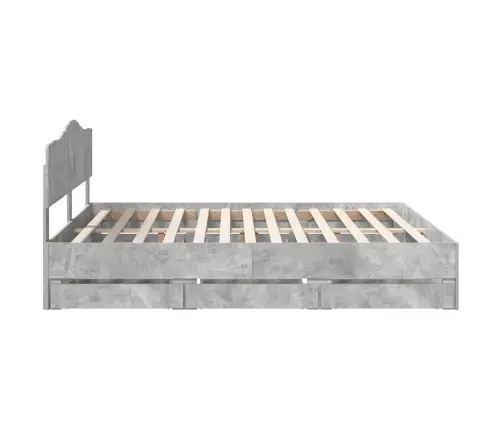 Voodi Raam Sahtliga Peaga Betoonhall 200 X 200 Cm Inseneripuit