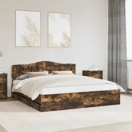 Lovos Rėmas Rūkyta Ąžuolas 200 X 200 Cm Inžinerinė Mediena