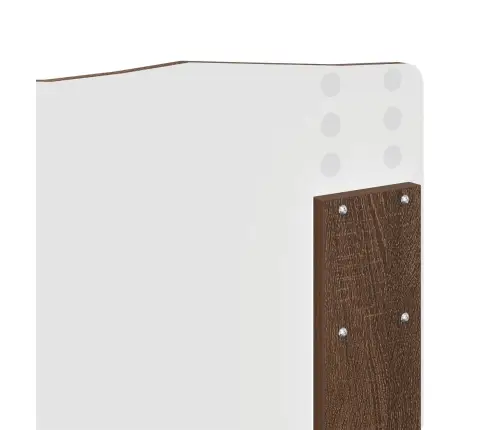 Gultas Rāmis Brūns Ozols 200 X 200 Cm Inženieru Koks Vidaxl