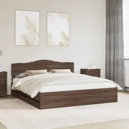 Gultas Rāmis Brūns Ozols 200 X 200 Cm Inženieru Koks Vidaxl Gultas Rāmis Brūns Ozols 200 X 200 Cm Inženieru Koks Vidaxl