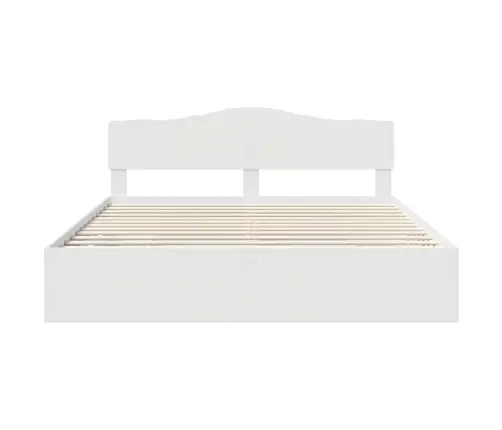 Gultas Rāmis Ar Atvilktni Balts 180 X 200 Cm Inženieru Koks Vidaxl