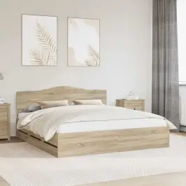 Lovos Rėmas Sonoma Ąžuolas 180 X 200 Cm Inžinerinė Mediena