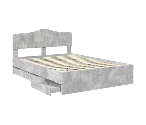 Voodi Raam Sahtliga Peaga Betoonhall 150 X 200 Cm Inseneripuit