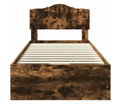 Voodi Raam Sahtliga Suitsetatud Tamm 75 X 190 Cm Inseneripuit