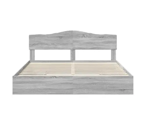 Laos Voodi Peaga Sahtliga Hall Sonoma 200 X 200 Cm Tehispuit