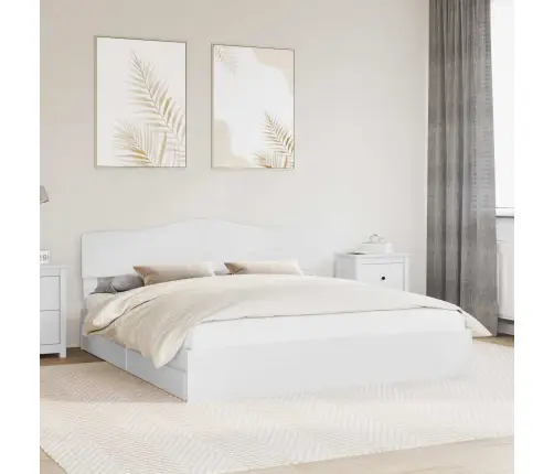 Glabāšanas Gulta Balts 180 X 200 Cm Inženierijas Koks Vidaxl