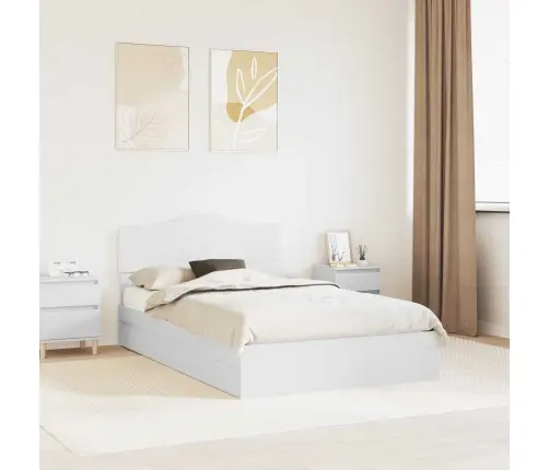 Glabāšanas Gulta Balts 120 X 200 Cm Inženierijas Koks Vidaxl