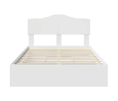 Glabāšanas Gulta Balts 120 X 200 Cm Inženierijas Koks Vidaxl